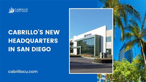 Cabrillo cu - 880 Front Street #2295. San Diego, CA 92101-8897. Phone: (858) 547-7400. Fax: (619) 687-2510. Mon. – Fri. 8:30am – 4pm. ATM in main floor lobby. Restricted Access. Please note: The Federal Building is a secure location, and visitors will be subject to a search. The closest Shared Branch is Point Loma CU at 200 Catalina Blvd. in Point Loma.